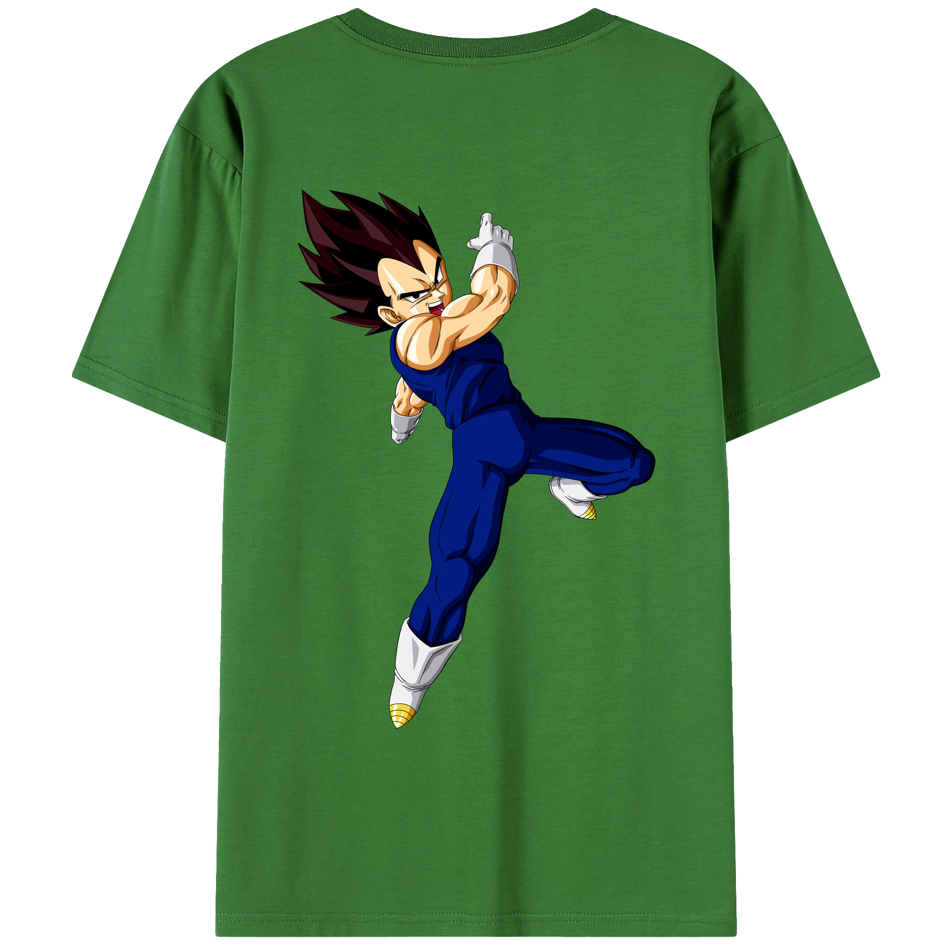 （画像用） ドラゴンボール ベジータ四世（Bejīta Yonsei）DRAGON BALL Vegeta IV レディース半袖Tシャツ(バックプリント)